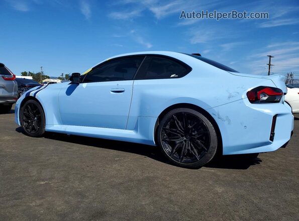 3MF13DM0XR8D84740 2024 BMW M2 Синий Задняя левая четверть
