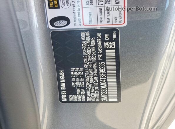 3MF23DM04T8F99235 2026 BMW M2 Silver 