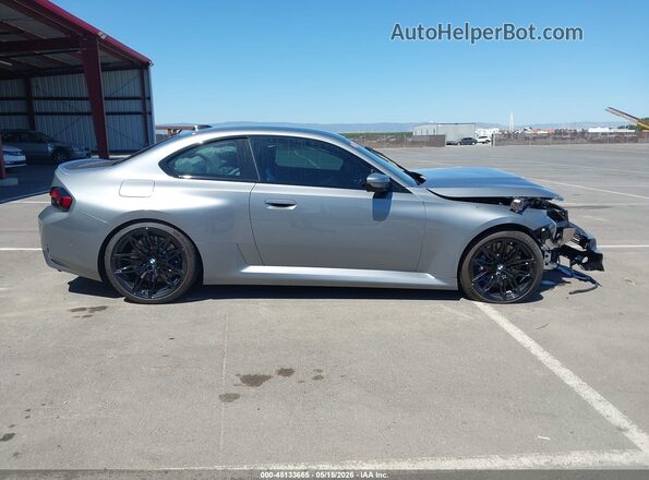 3MF23DM06S8F57745 2025 BMW M2 Gray Vista interior de 360 grados