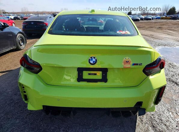 3MF23DM07T8F98726 2026 BMW M2 Green Հետևի տեսք