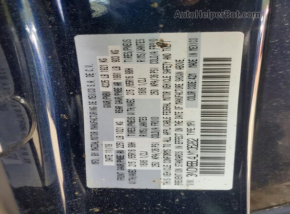 3MVDMBBL4LM106282 2020 MAZDA CX-30 Blue Widok komory silnika