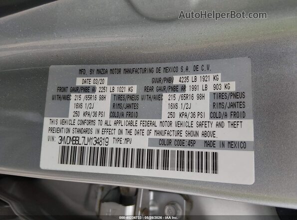 3MVDMBBL7LM134819 2020 MAZDA CX-30 Серебряный 