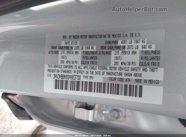 3MVDMBBM8SM863709 2025 MAZDA CX-30 Белый Вид подкапотного пространства