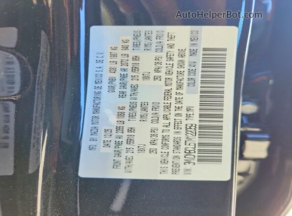 3MVDMBCL6TM122059 2026 MAZDA CX-30 Charcoal VIN կոդի պիտակի տեսք