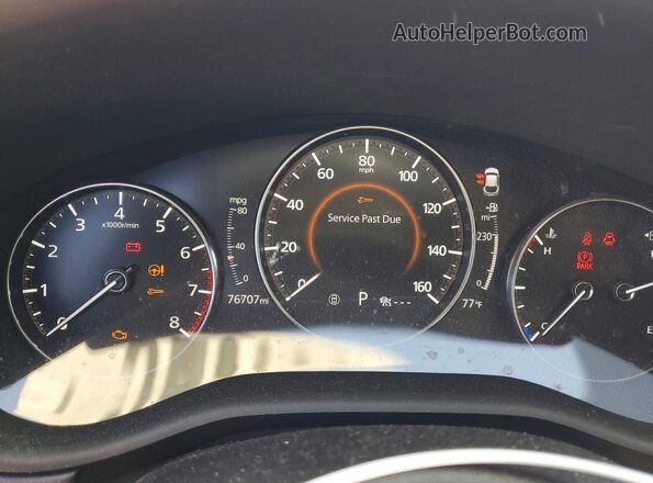 3MVDMBDL2NM407438 2022 MAZDA CX-30 Blue Вид щитка приладів