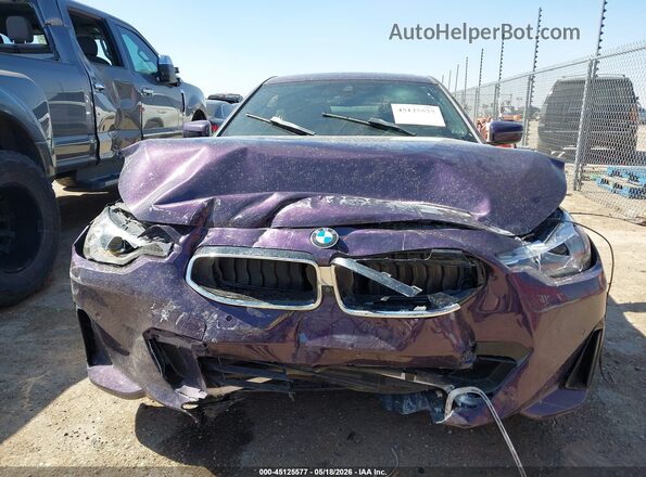 3MW23CM03N8C49415 2022 BMW 2 SERIES Purple Սարքավորումների վահանակի տեսք