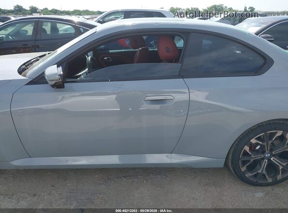 3MW33CM06S8F80795 2025 BMW 2 SERIES Gray სალონის 360-გრადუსიანი ხედი