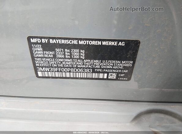 3MW39FF00P8D06383 2023 BMW OTHER Серый 
