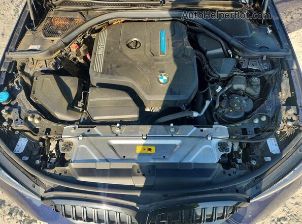 3MW39FS02P8C91455 2023 BMW 3 SERIES Blue უკანა სალონის ხედი