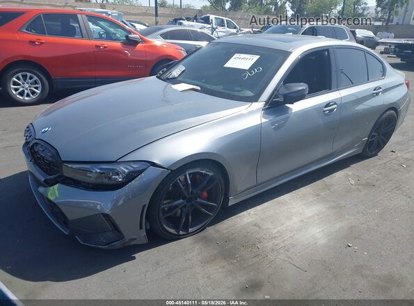 3MW49FS02P8C99558 2023 BMW M3 Gray Передня ліва чверть