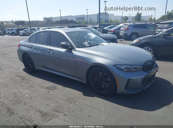 3MW49FS02P8C99558 2023 BMW M3 Gray Вид задньої частини салону