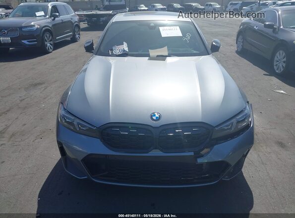 3MW49FS02P8C99558 2023 BMW M3 Gray Вид щитка приладів