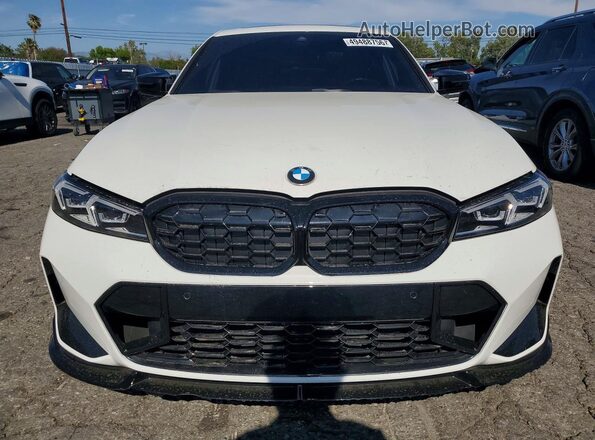 3MW49FS07P8C98017 2023 BMW M3 White Front view