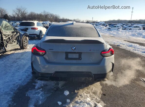 3MW53CM04N8C35813 2022 BMW M2 Gray Widok z tyłu