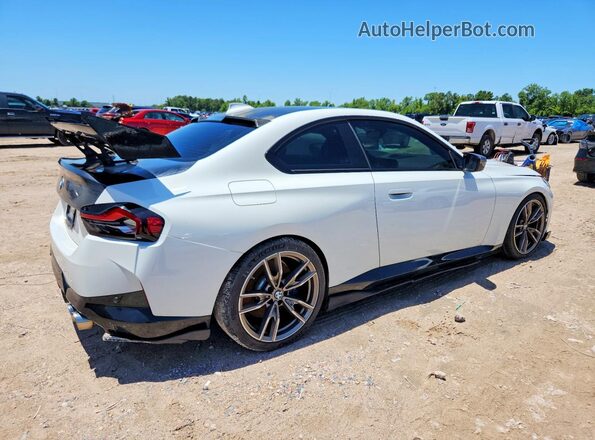 3MW53CM08N8C38780 2022 BMW M2 White უკანა მარჯვენა