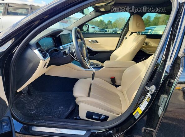 3MW5P7J01N8C43108 2022 BMW 3 SERIES Black Widok wnętrza z przodu