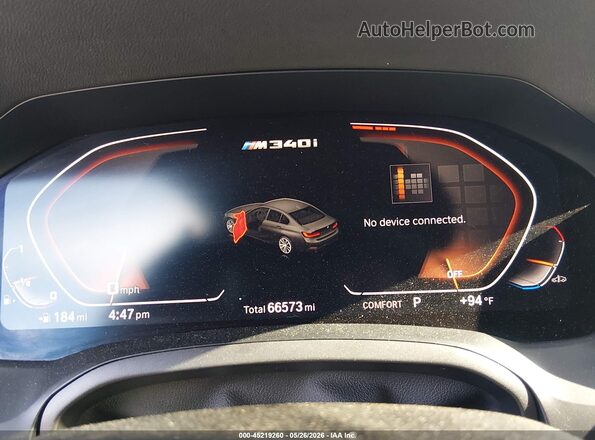 3MW5R1J01L8B04763 2020 BMW 3 SERIES Black Vista de los asientos traseros