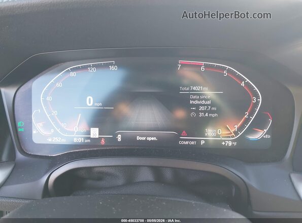 3MW5R1J06M8B51319 2021 BMW 3 SERIES Черный Вид задних сидений