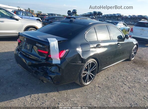 3MW5R1J06M8B51319 2021 BMW 3 SERIES Черный Задняя правая четверть