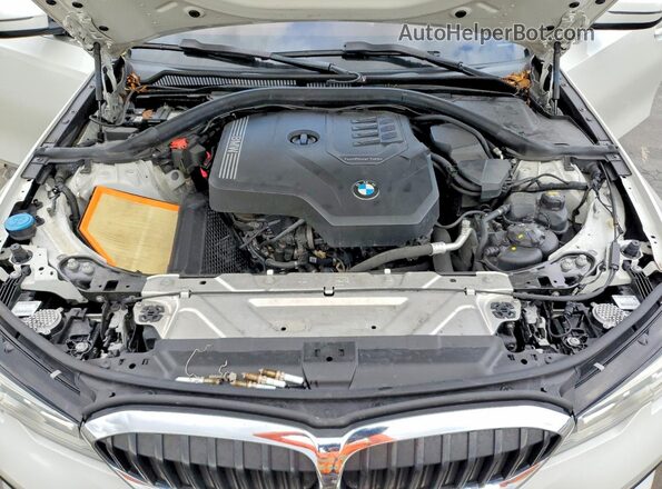 3MW5R1J06M8C07291 2021 BMW 3 SERIES Белый Вид задней части салона