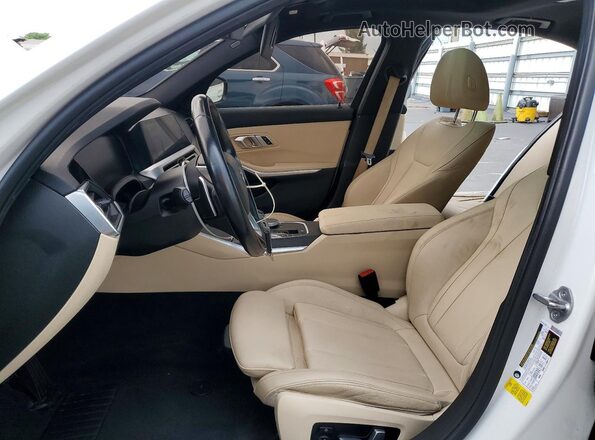 3MW5R1J06M8C07291 2021 BMW 3 SERIES Белый Вид салона спереди