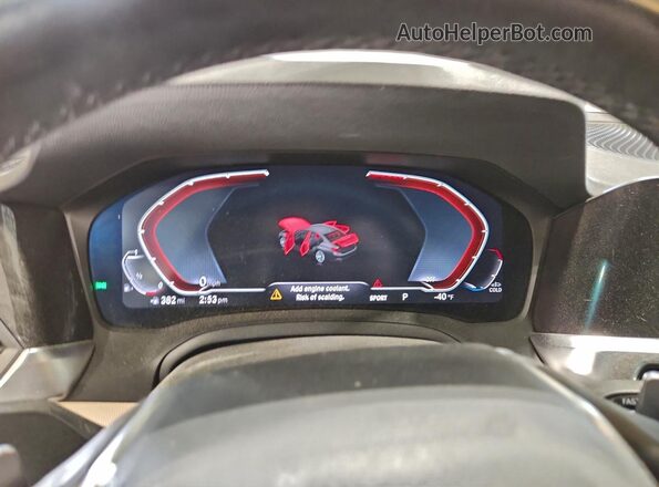3MW5R7J00M8C16510 2021 BMW 7 SERIES Черный Вид щитка приборов