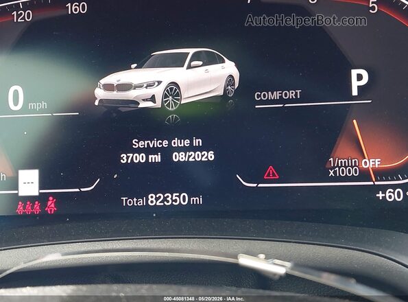 3MW5R7J02L8B29237 2020 BMW 3 SERIES White 