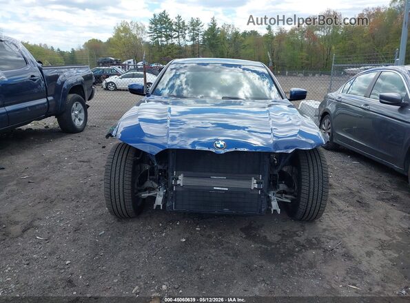 3MW5R7J02M8B97474 2021 BMW 3 SERIES Синий Вид задней части салона