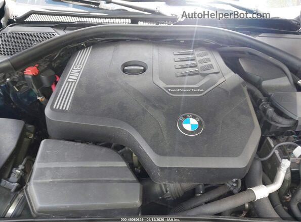 3MW5R7J02M8B97474 2021 BMW 3 SERIES Синий Вид сзади