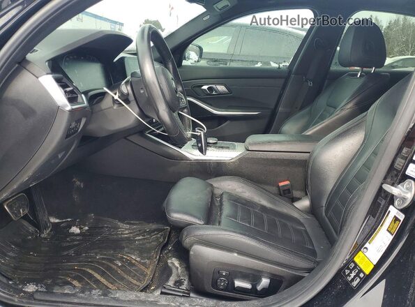 3MW5R7J03L8B23835 2020 BMW 3 SERIES Черный Вид салона спереди