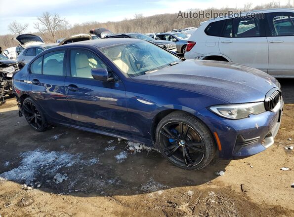 3MW5R7J04L8B13279 2020 BMW 3 SERIES Blue Front right