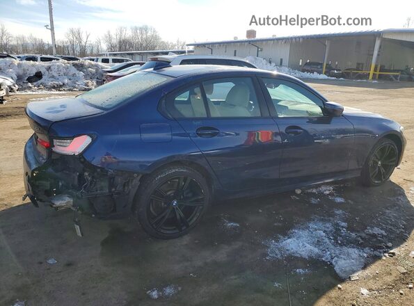 3MW5R7J04L8B13279 2020 BMW 3 SERIES Blue Rear right