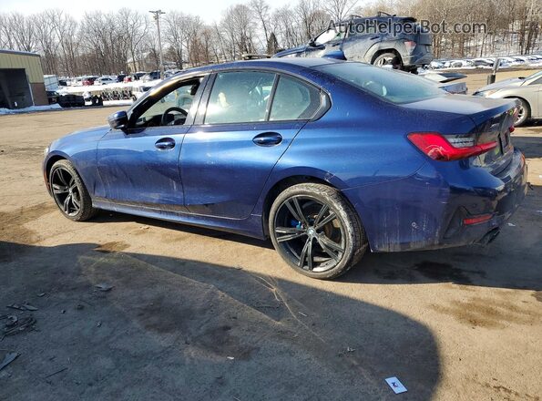 3MW5R7J04L8B13279 2020 BMW 3 SERIES Blue Rear left