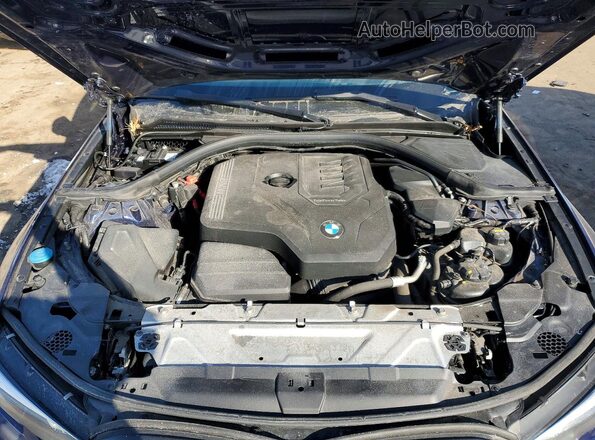 3MW5R7J04L8B13279 2020 BMW 3 SERIES Blue Rear interior view