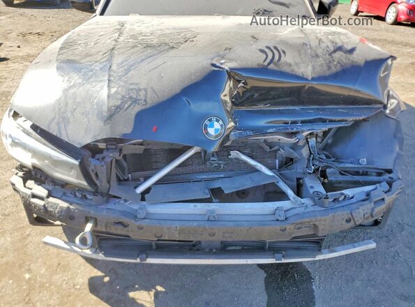 3MW5R7J05M8C07401 2021 BMW 3 SERIES Black Вид задньої частини салону