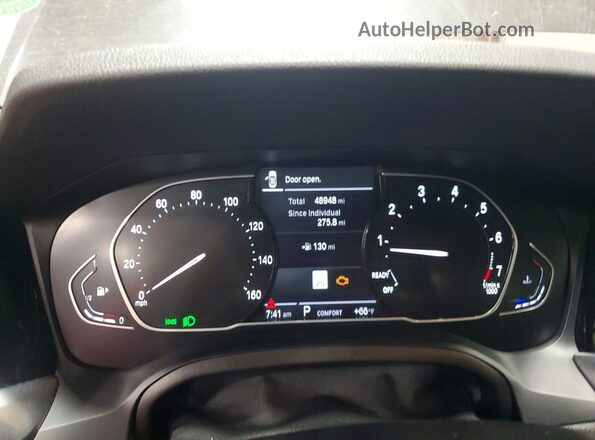 3MW5R7J06M8B75252 2021 BMW 3 SERIES Gray ხელსაწყოთა პანელის ხედი