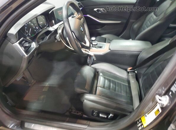 3MW5R7J06M8B75252 2021 BMW 3 SERIES Gray წინა სალონის ხედი