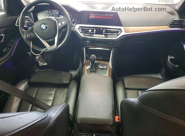 3MW5R7J06M8B75252 2021 BMW 3 SERIES Gray წინა პანელის ხედი