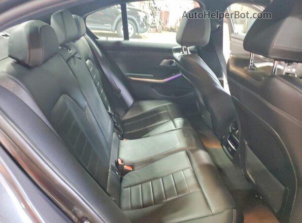 3MW5R7J06M8B75252 2021 BMW 3 SERIES Gray უკანა სავარძლების ხედი