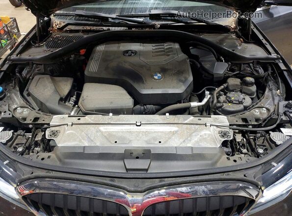 3MW5R7J06M8B75252 2021 BMW 3 SERIES Gray უკანა სალონის ხედი