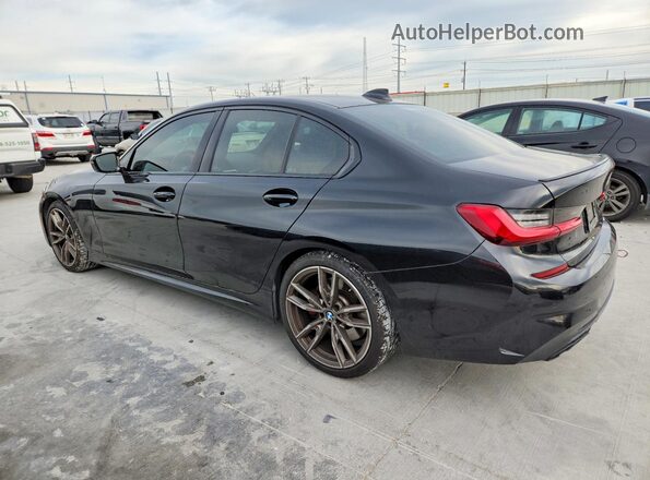 3MW5U7J04M8C09266 2021 BMW M3 Черный Задняя левая четверть