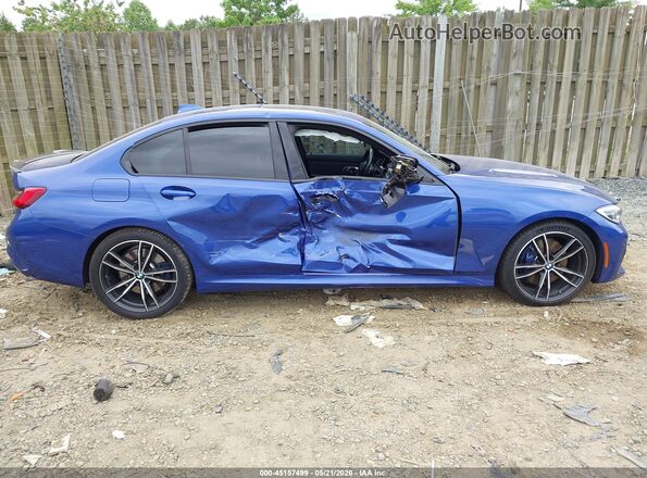 3MW5U7J09L8B31372 2020 BMW M3 Синий Вид спереди