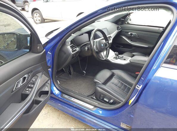 3MW5U7J09L8B31372 2020 BMW M3 Синий Вид салона спереди
