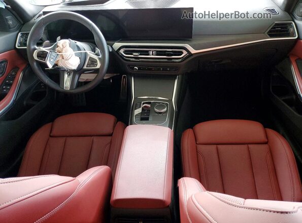 3MW69FF06R8E61116 2024 BMW 3 SERIES Gray Вид панелі приладів