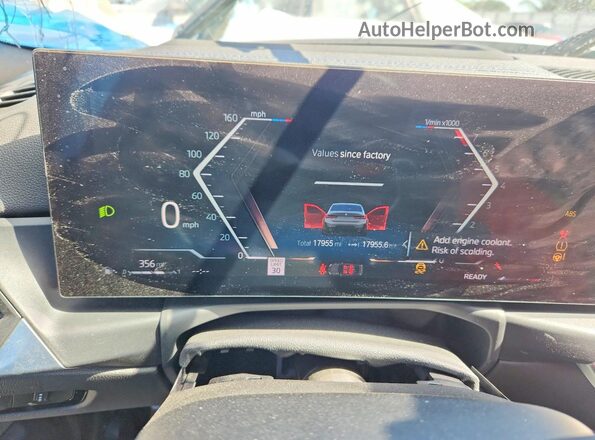 3MW69FF08P8C84615 2023 BMW 3 SERIES Gray Instrument cluster view