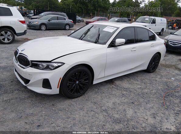 3MW69FF09P8D00014 2023 BMW 3 SERIES White წინა მარცხენა ხედი სამი მეოთხედიდან