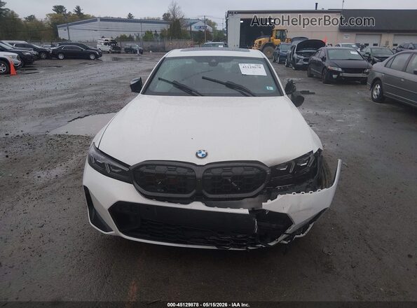 3MW69FT01S8F50652 2025 BMW M3 White Instrument cluster view
