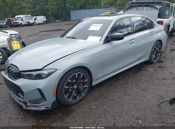 3MW89CW04S8F16143 2025 BMW 7 SERIES Gray Առջևի ձախ երեք քառորդ տեսարան