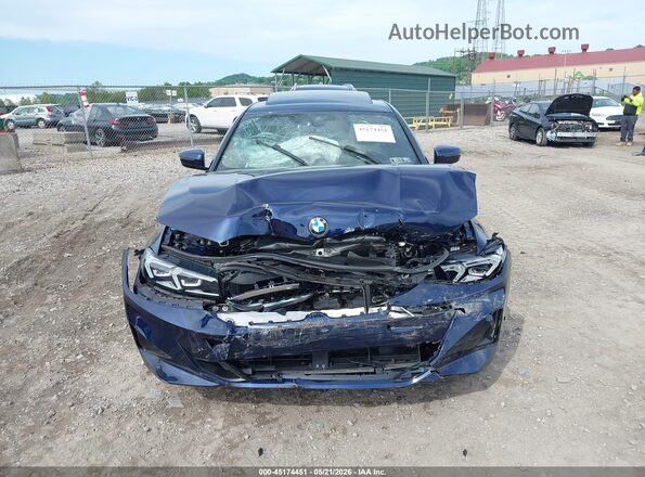 3MW89FF01P8D24008 2023 BMW 3 SERIES Blue Widok zestawu wskaźników