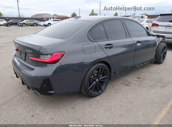 3MW89FF06P8D39023 2023 BMW 3 SERIES Gray Trasero derecho